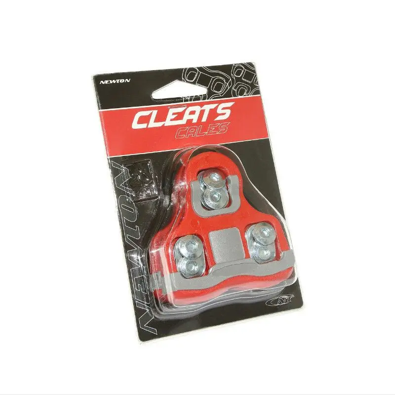 NEWTON Cale pedale Type Look keo Rouge bi-Matiere Angle 6°(Paire