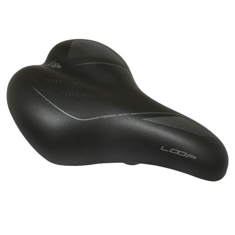 Velo Store - UK City gel saddle with spring steel rail black woman Newton Gray Line | Extra 10% off with Subscription, Postage £16.79 to UK Fedex.
