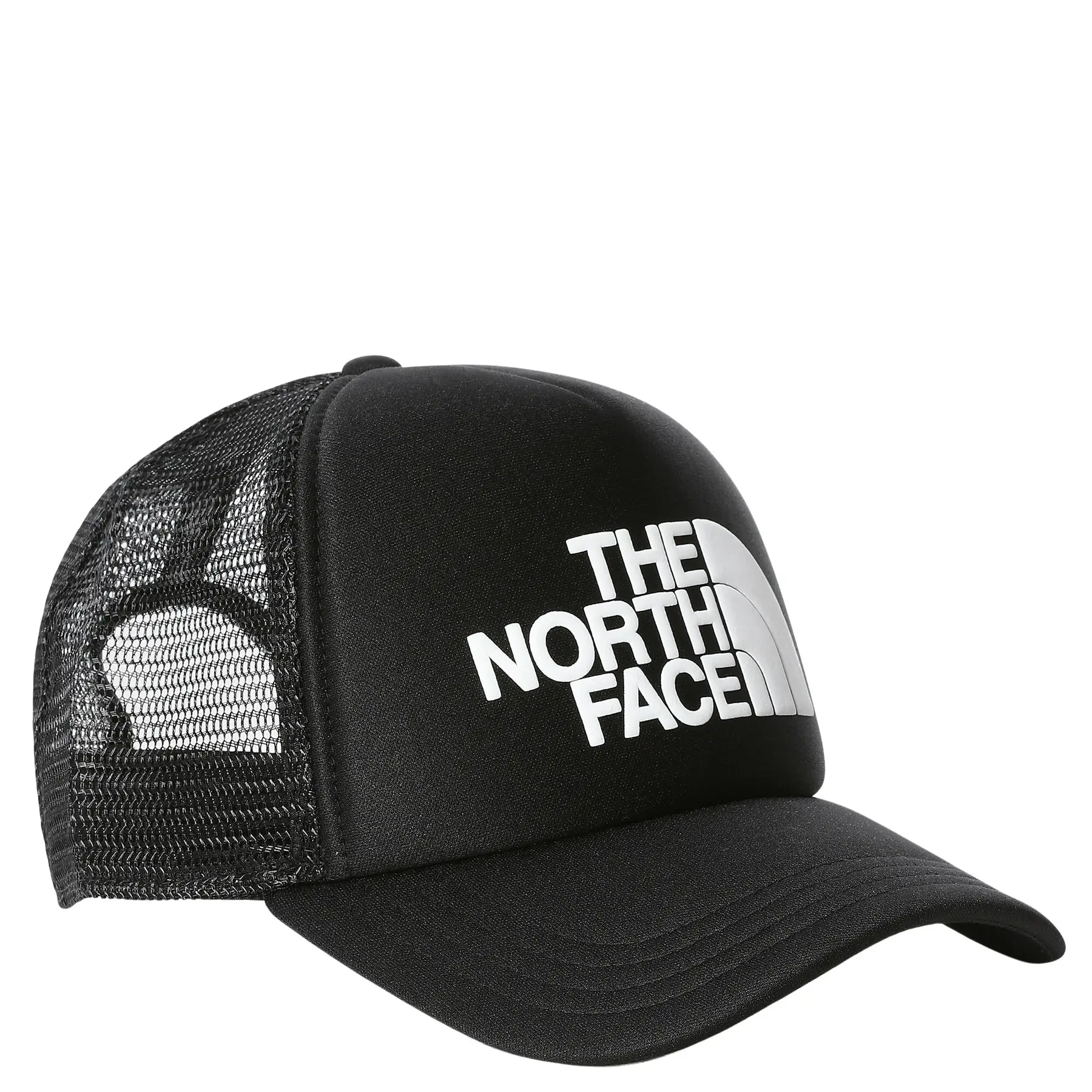 The North Face Logo Trucker Cap - Zwart, Zwart One Size