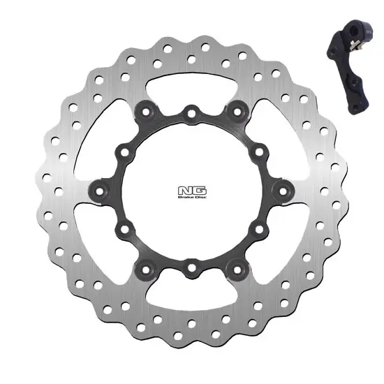 Schwimmendes Motorrad-Bremsscheiben-Kit und Halterung NG Brake Disc Wave 1153XK05