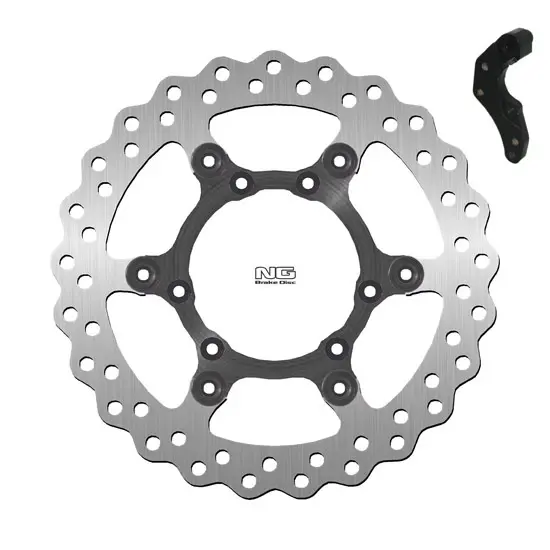 Schwimmendes Motorrad-Bremsscheiben-Kit und Halterung NG Brake Disc Wave 1154XK03