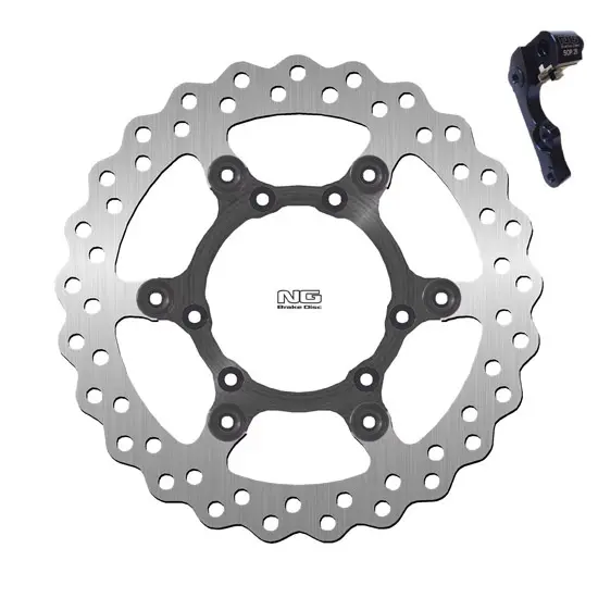 Schwimmendes Motorrad-Bremsscheiben-Kit und Halterung NG Brake Disc Wave 1154XK26