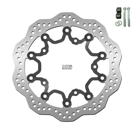Schwimmendes Motorrad-Bremsscheiben-Kit und Halterung NG Brake Disc Wave 1205XK23