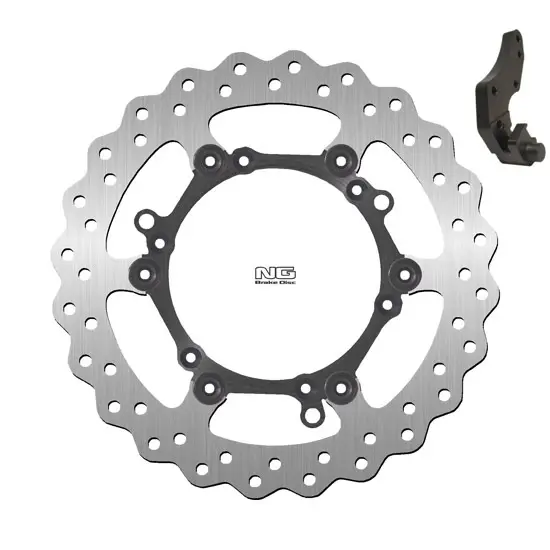 Schwimmendes Motorrad-Bremsscheiben-Kit und Halterung NG Brake Disc Wave 1254XK09