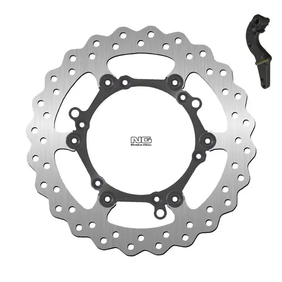 Schwimmendes Motorrad-Bremsscheiben-Kit und Halterung NG Brake Disc Wave 1254XK16