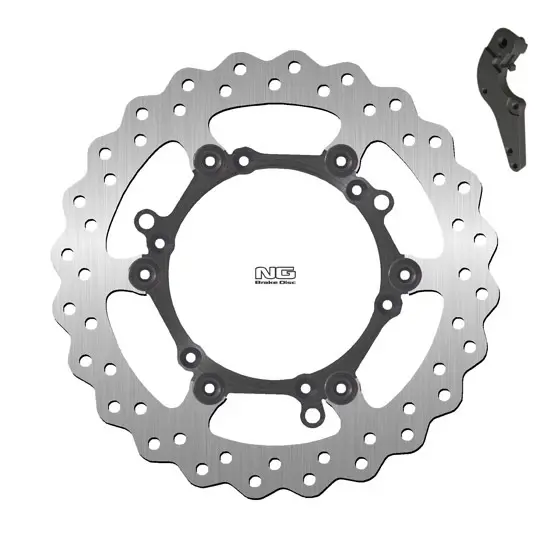 Schwimmendes Motorrad-Bremsscheiben-Kit und Halterung NG Brake Disc Wave 1254XK17