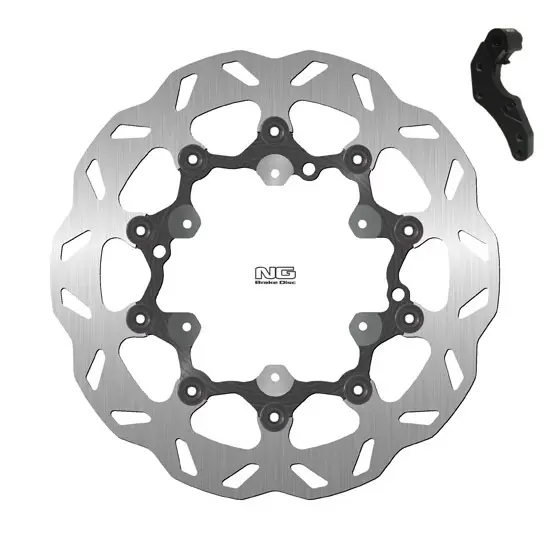 Schwimmendes Motorrad-Bremsscheiben-Kit und Halterung NG Brake Disc Wave 1640XK27