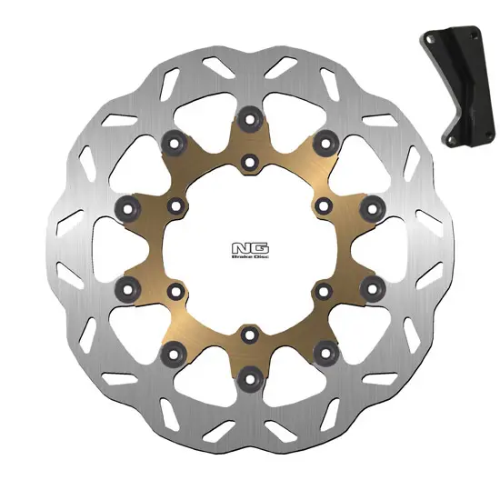 Schwimmendes Motorrad-Bremsscheiben-Kit und Halterung NG Brake Disc Wave 723XK13
