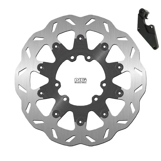 Schwimmendes Motorrad-Bremsscheiben-Kit und Halterung NG Brake Disc Wave 724XK14