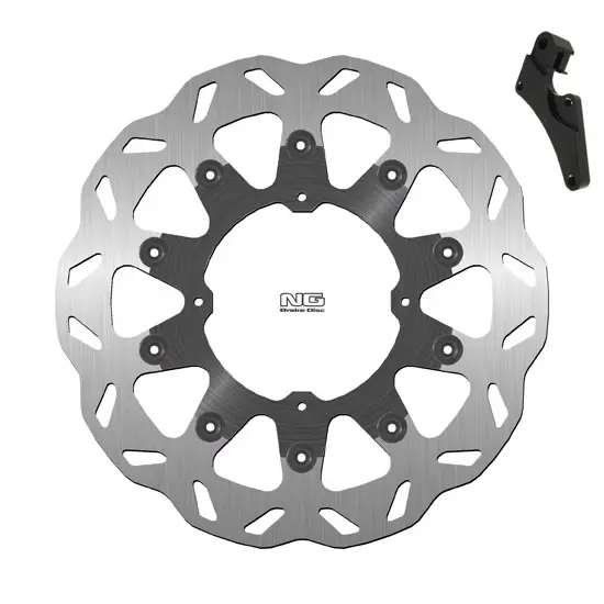 Schwimmendes Motorrad-Bremsscheiben-Kit und Halterung NG Brake Disc Wave 726XK15