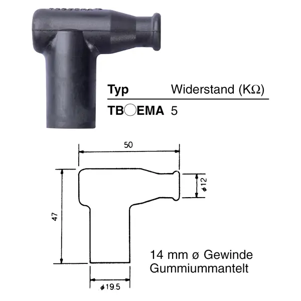 Motorrad Insektenschutzhaube NGK TB05EMA