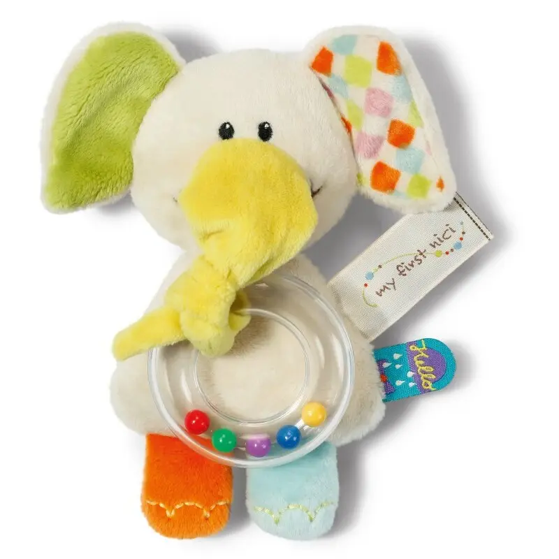 Greifelefant mit Rassel und Ring Nici Dundi