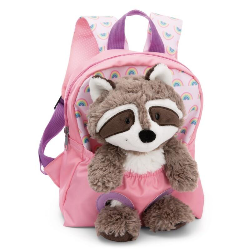 4012390498455 - Rucksack mit Waschbär-Plüschtier Nici