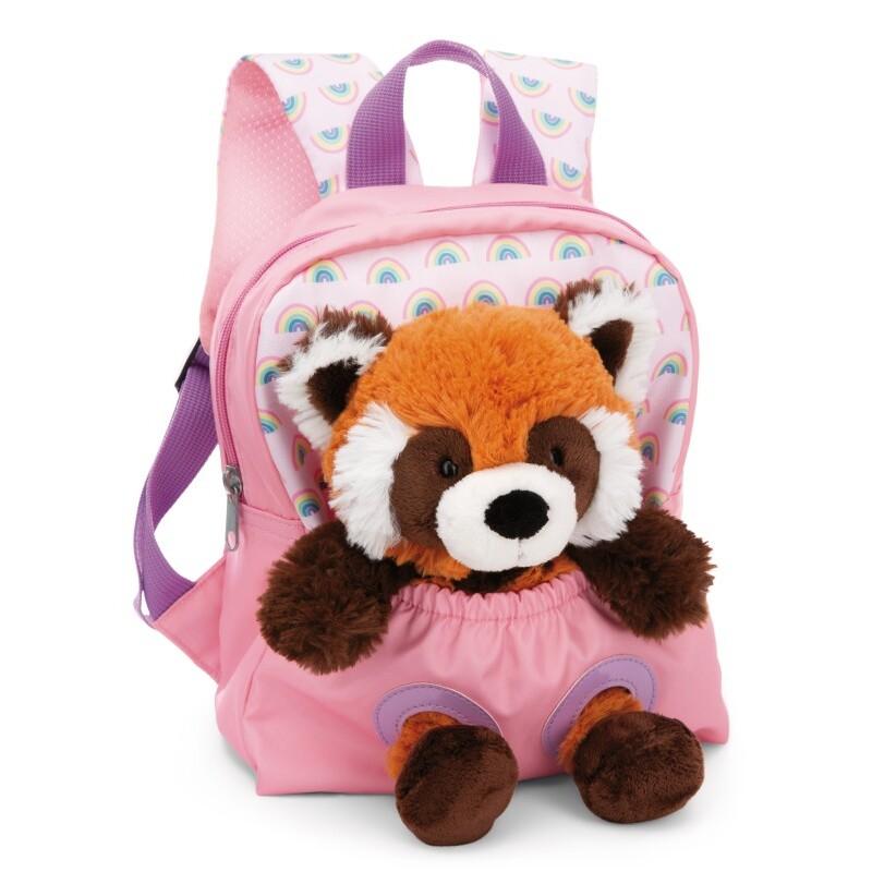 4012390498530 - Rucksack mit Rotem Panda Plüschtier Nici