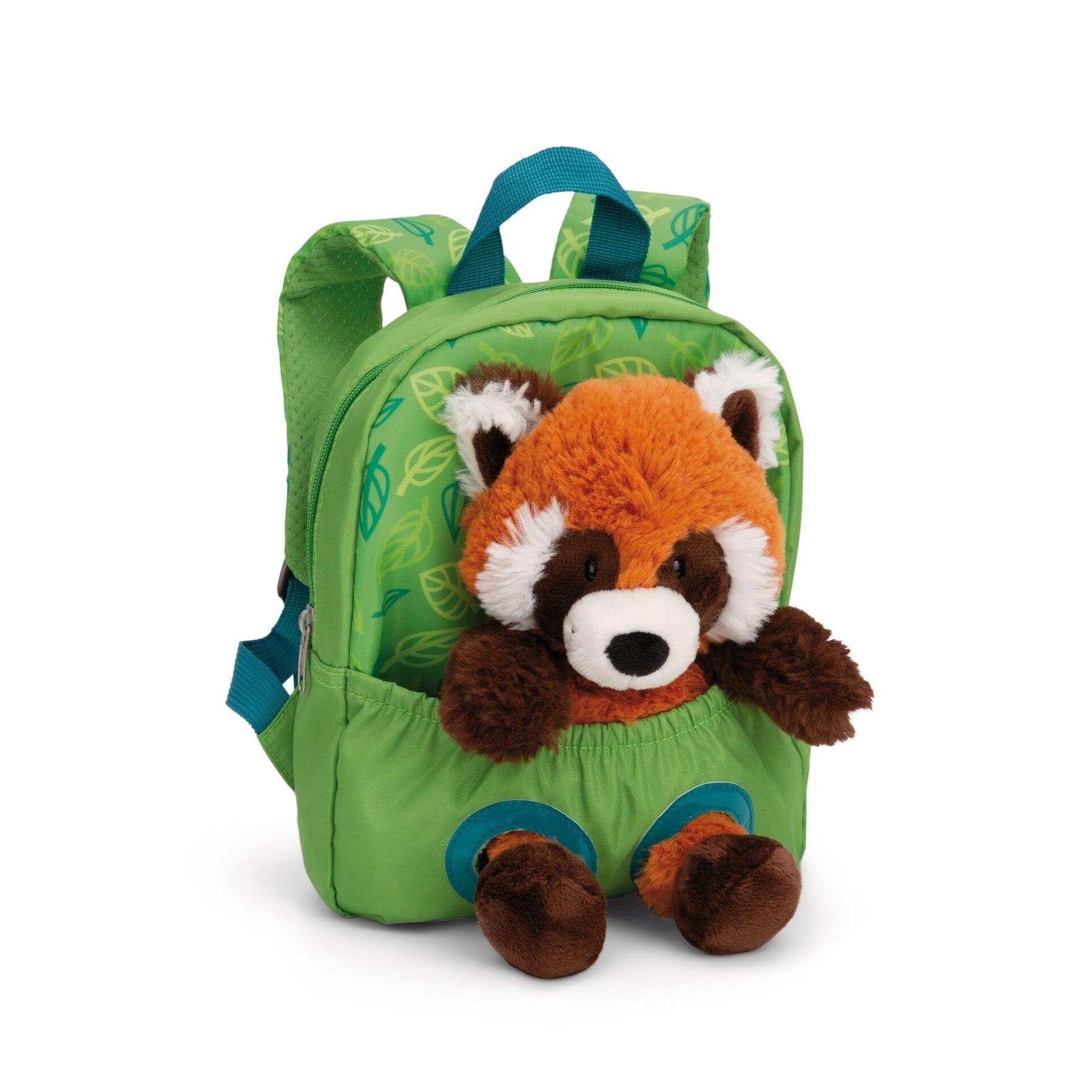 4012390617474 - Rucksack mit Rotem Panda Plüschtier Nici