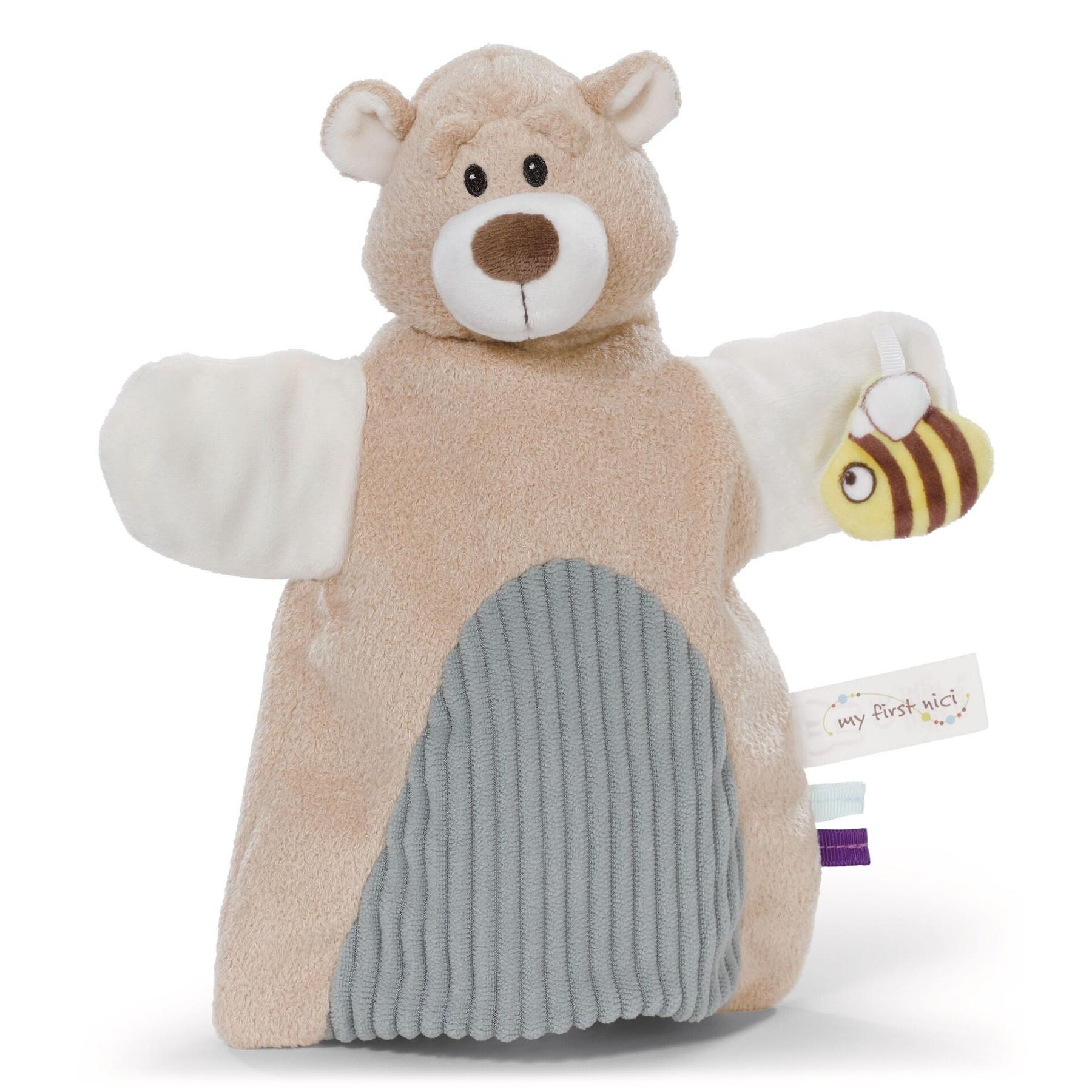 4012390618563 - 2 in 1 Kuscheltier Handpuppe Bär Nici