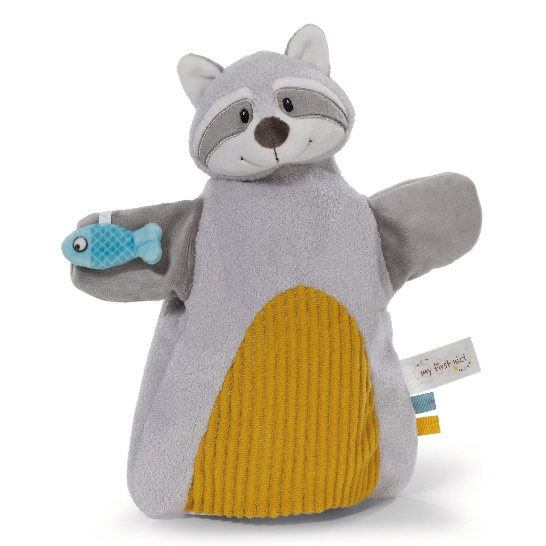 4012390618587 - 2-in-1 Teddybär Handpuppe Waschbär Nici