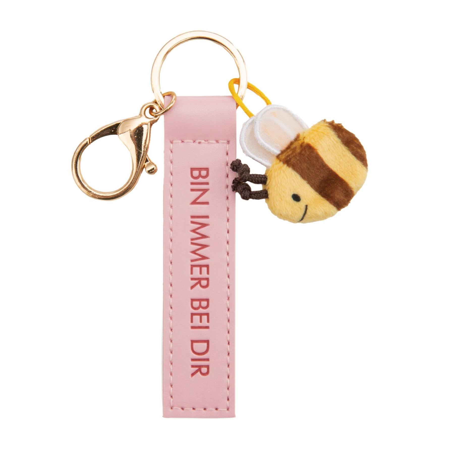 4012390620016 - PU-Band Schlüsselanhänger Bin immer bei dir