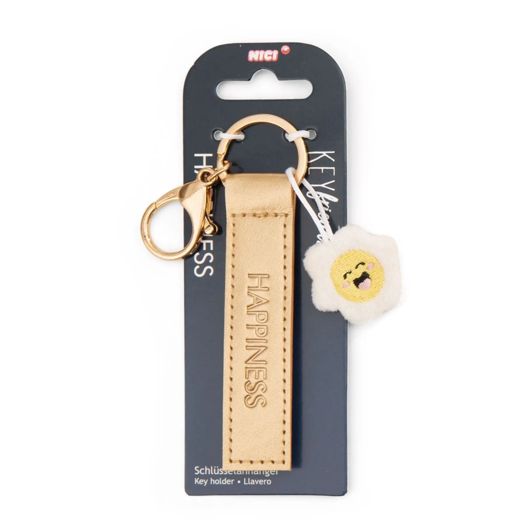 4012390620085 - PU-Band Schlüsselanhänger Happiness