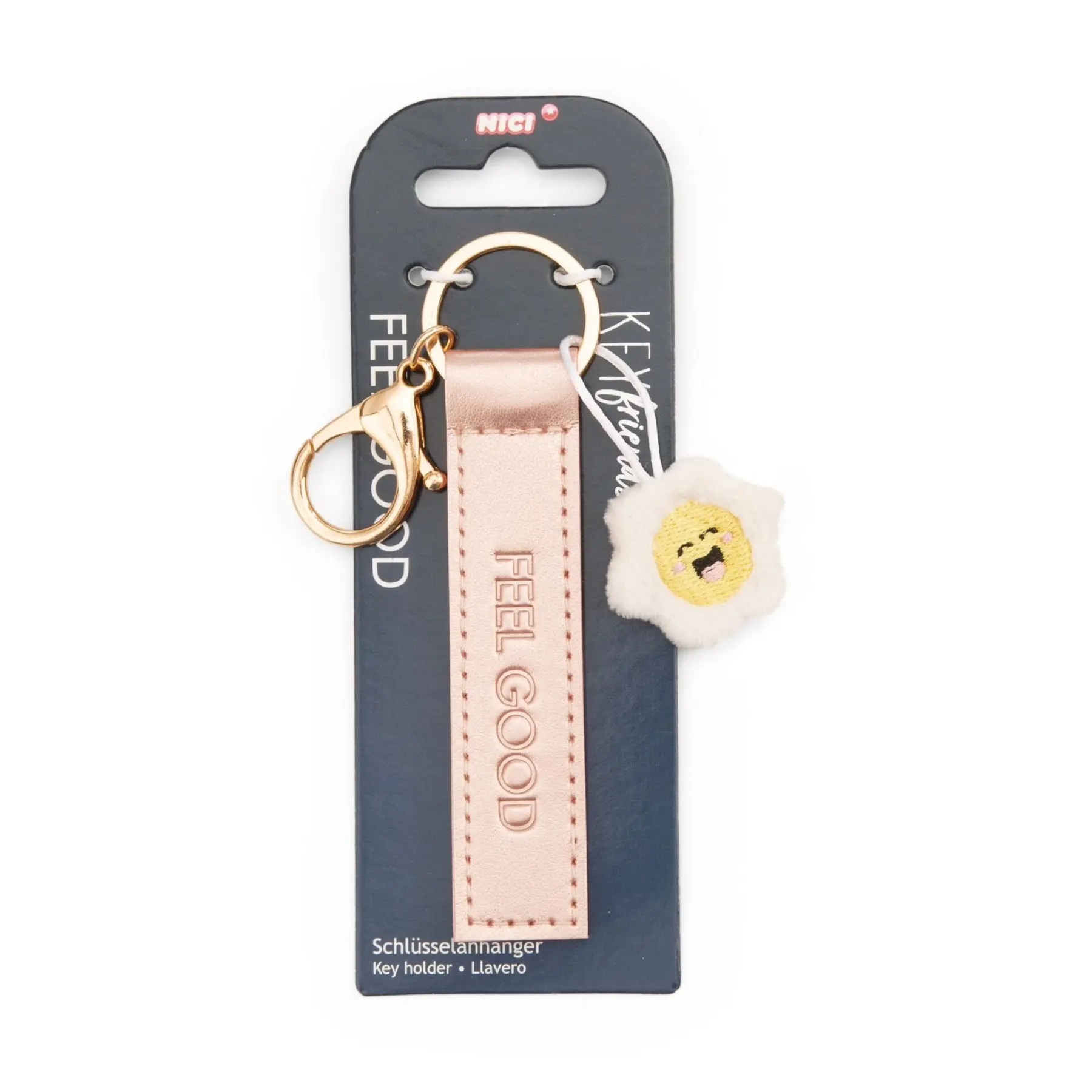 4012390620092 - PU-Band Schlüsselanhänger Feel good