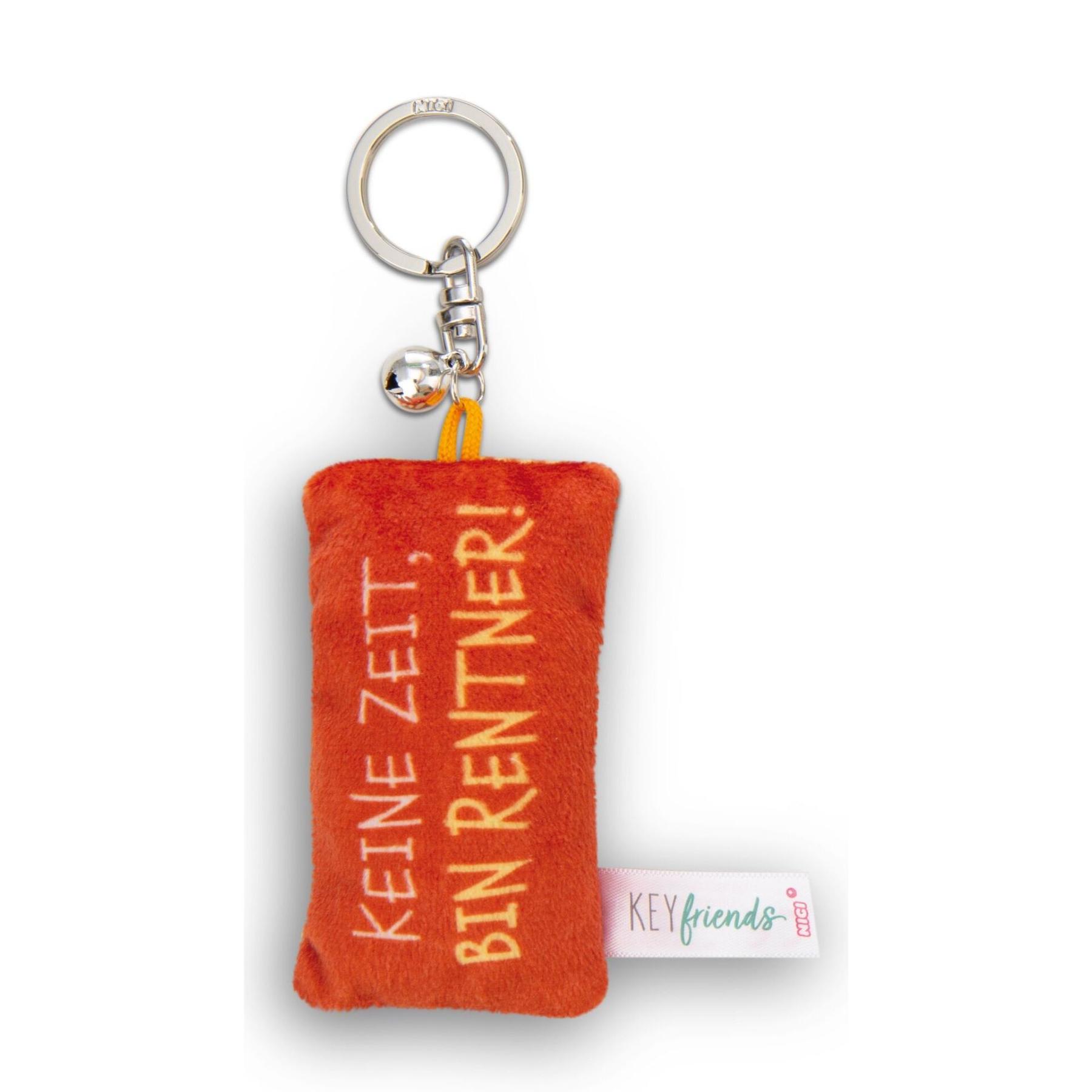 4012390621051 - Mini Kissen Schlüsselanhänger Keine Zeit bin Rentner!