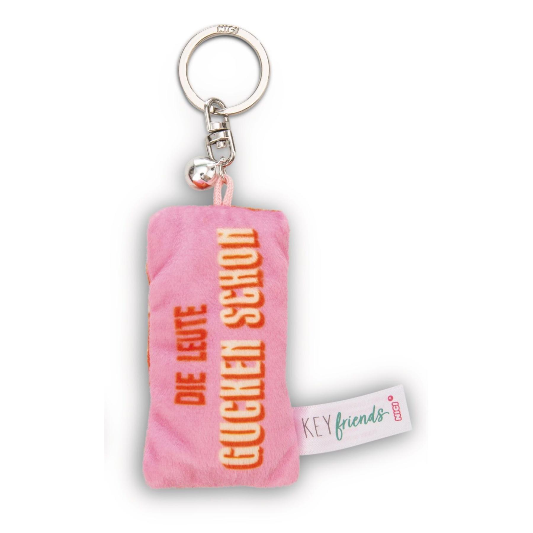 4012390621129 - Mini-Plüsch-Schlüsselanhänger Die Leute gucken schon