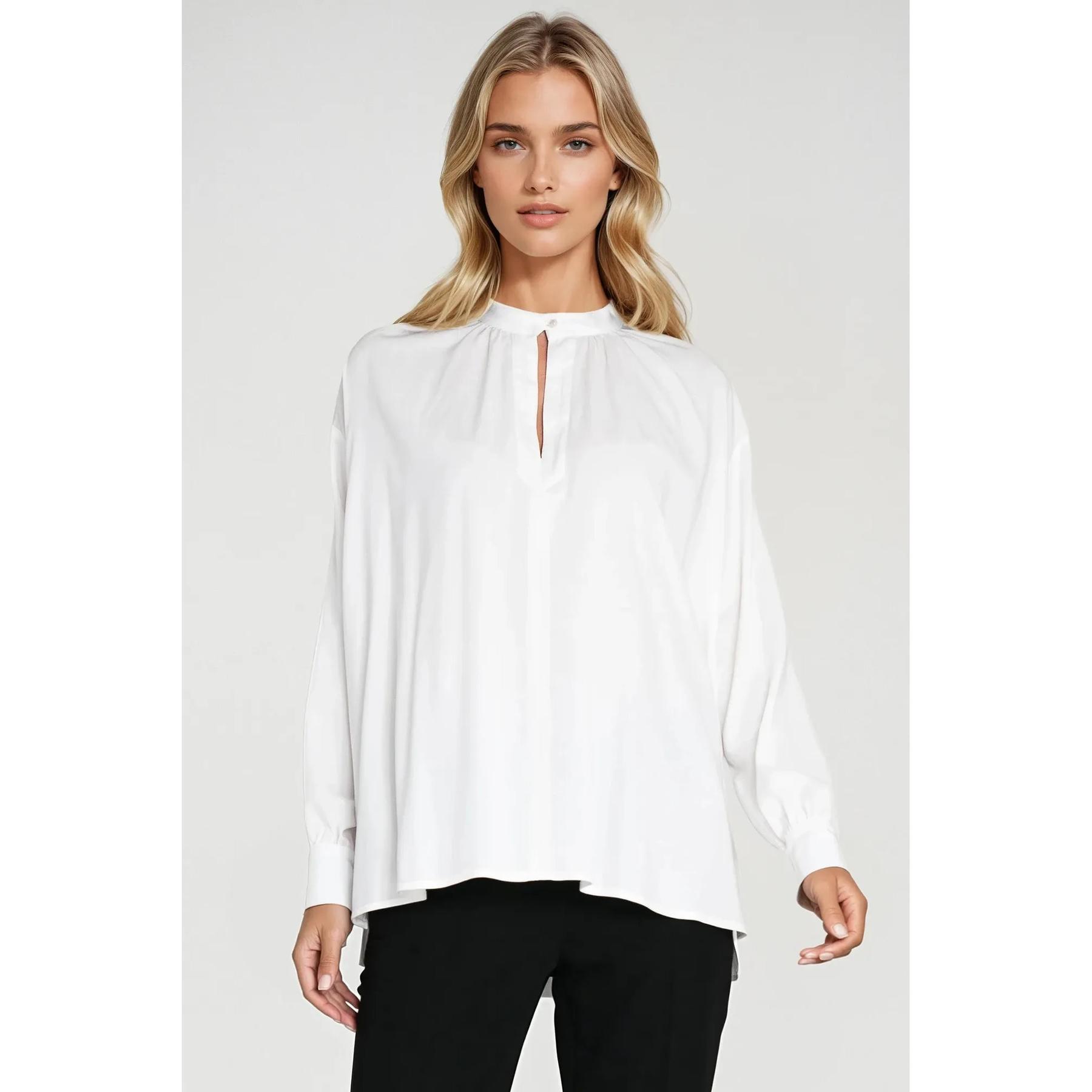5908292747410 - Oversize Bluse mit Rüschen für Damen Nife