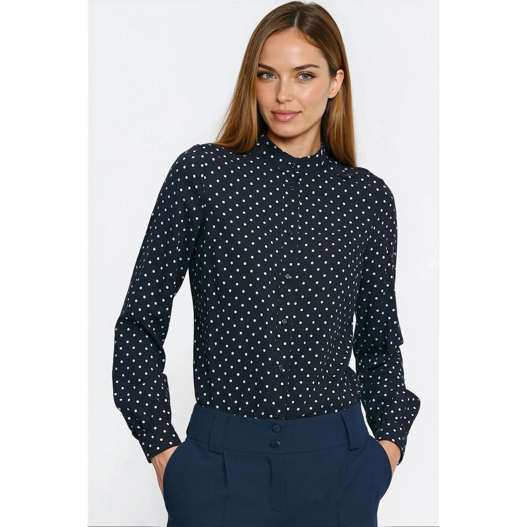 5908292751097 - Damenbluse mit Polka-Dots Nife