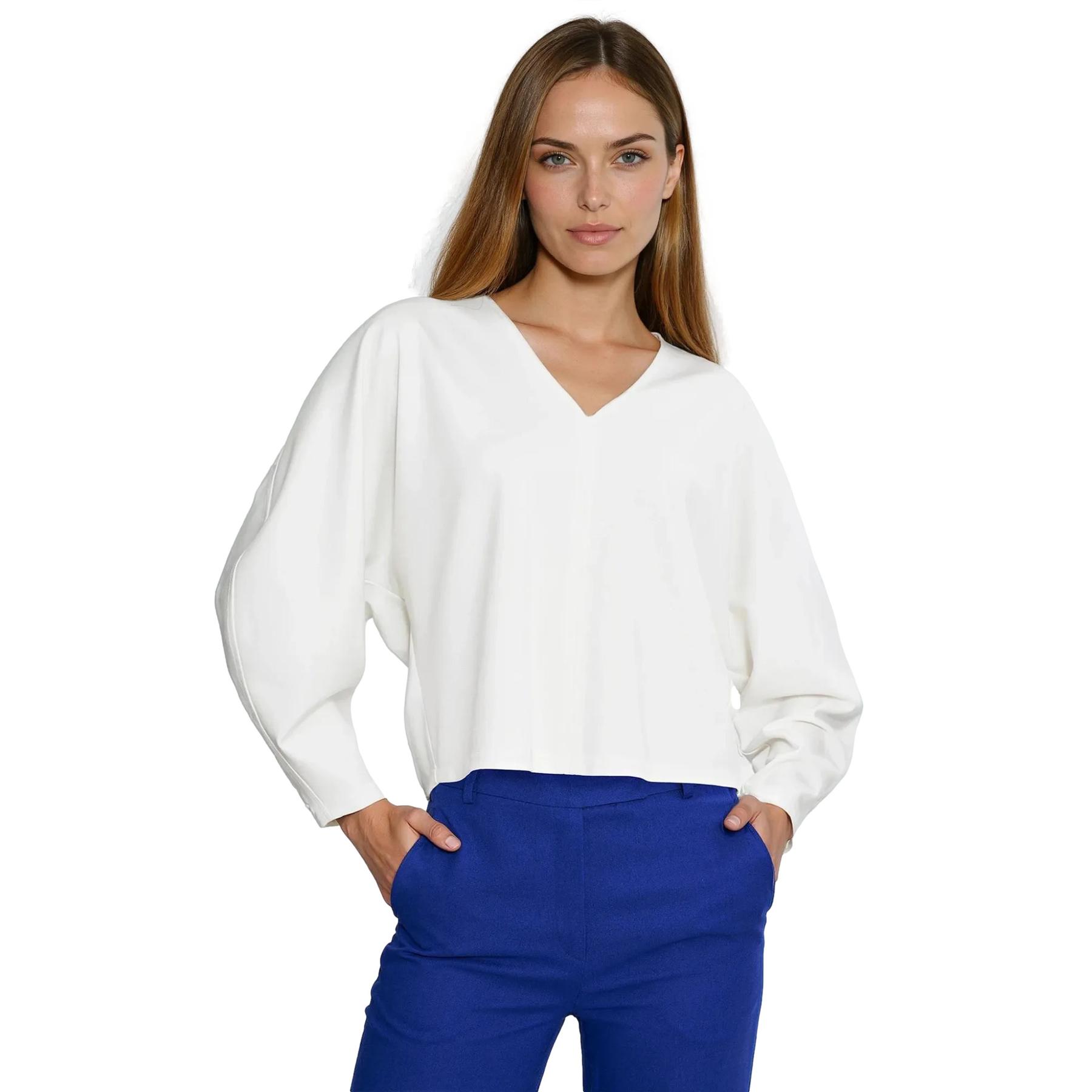 5908292751523 - Oversize Bluse mit Ballonärmeln für Damen Nife