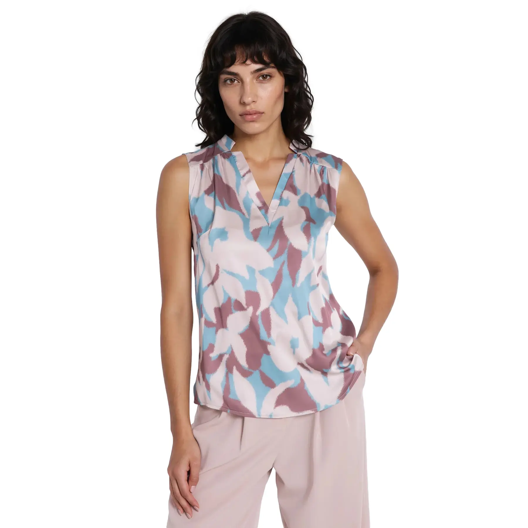 Women's V-neck blouse Nife