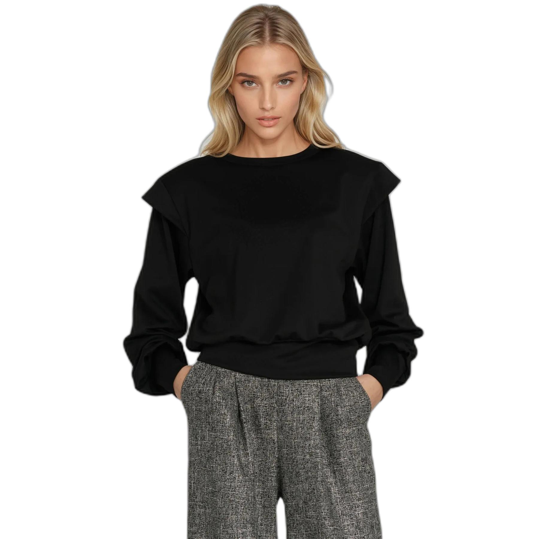 5908292747991 - Damenbluse mit hohen Rippbündchen Nife