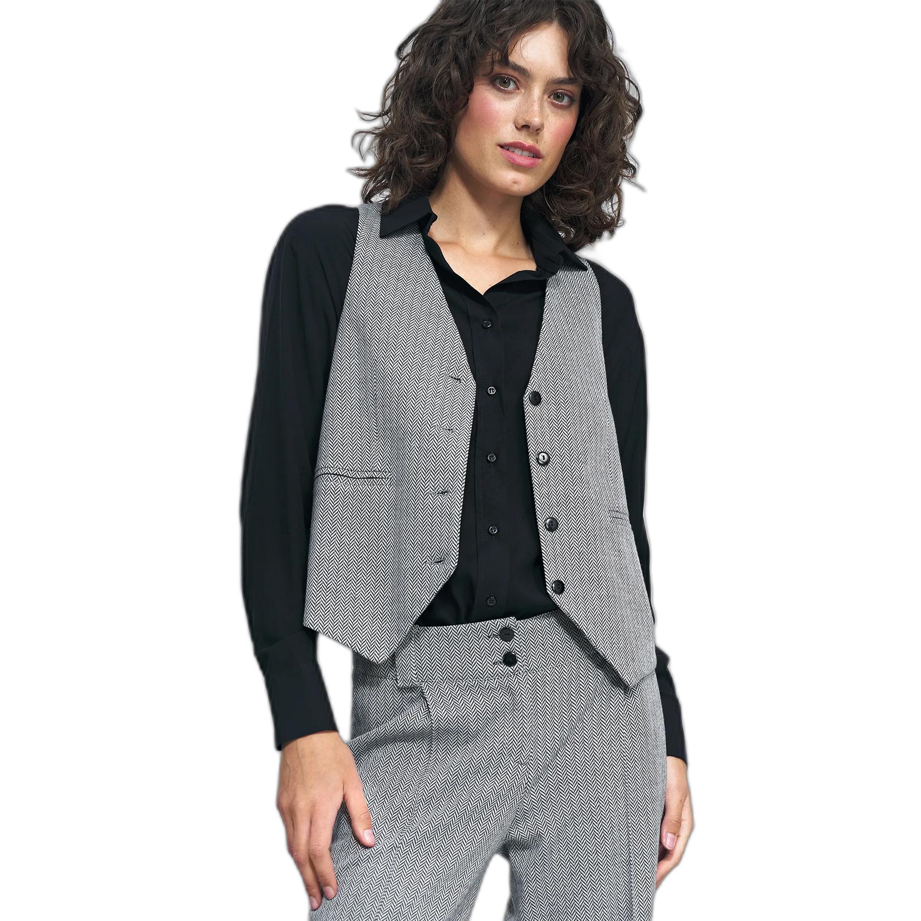 Gilet da costume elegante a motivi donna