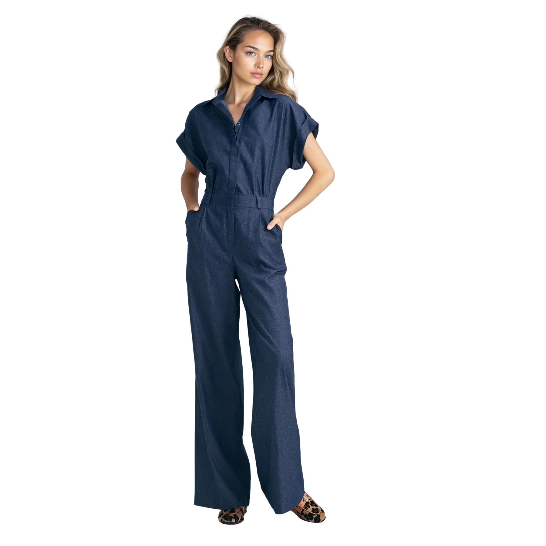 Tuta in denim da donna