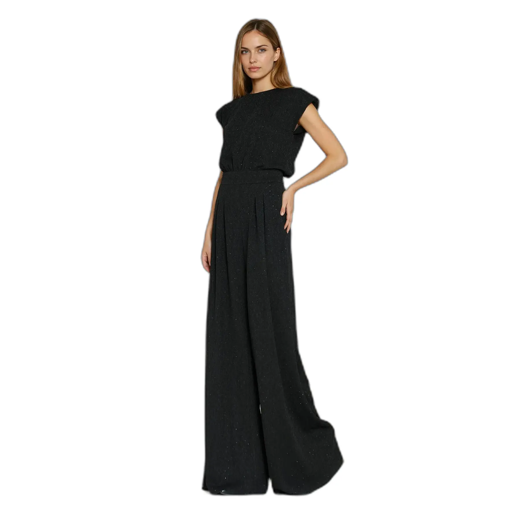 Combinaison palazzo decorata con strass donna