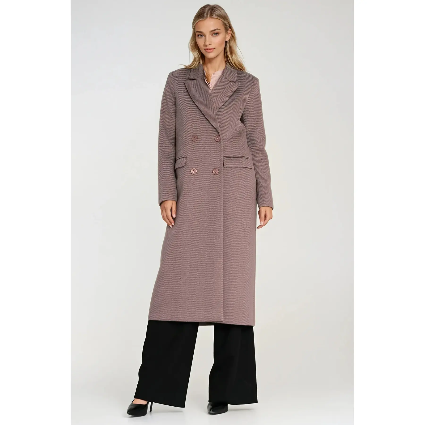 5908292748264 - Damen Doppelreihermantel Elegant