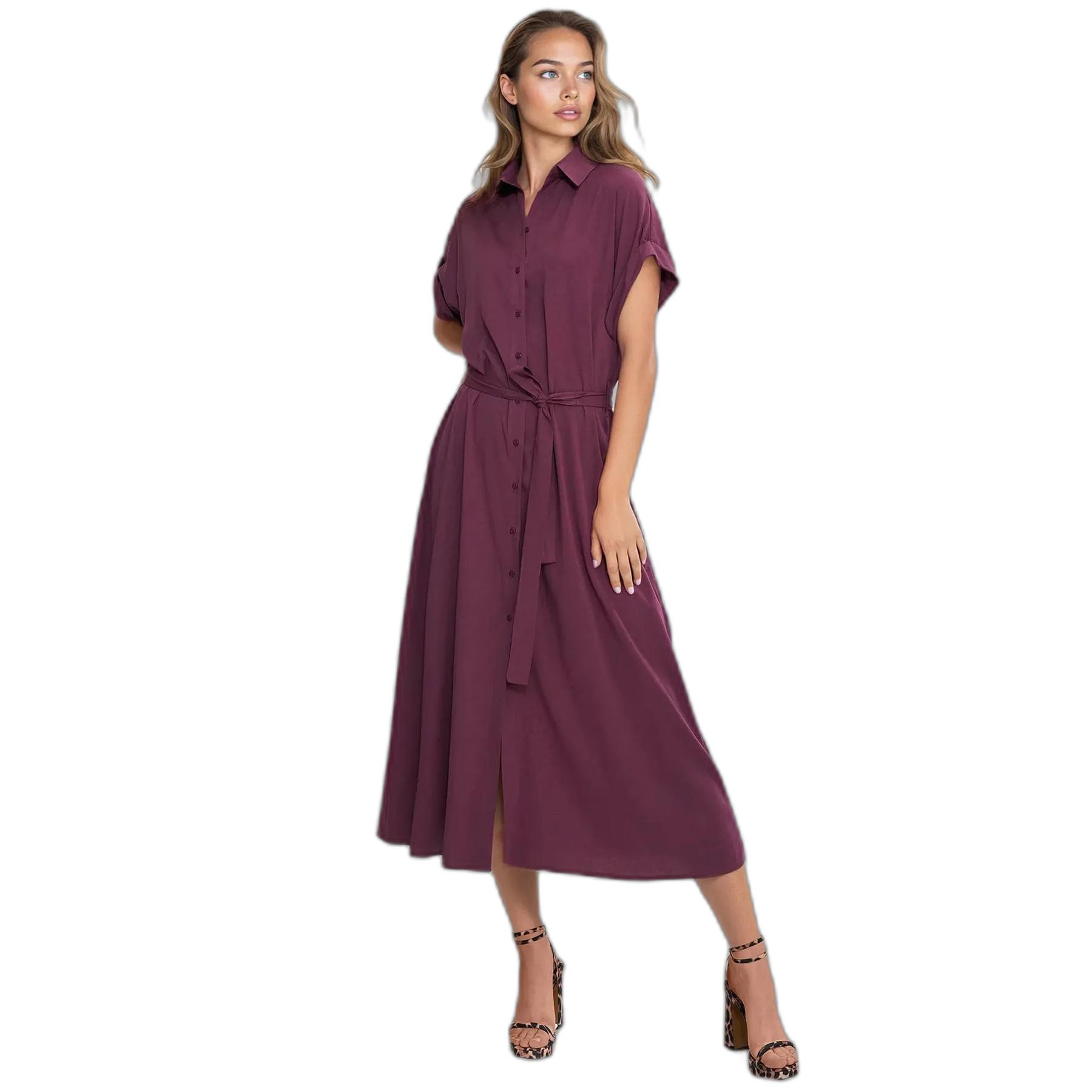 5908292745584 - Kleid Hemdbluse midi Damen Nife