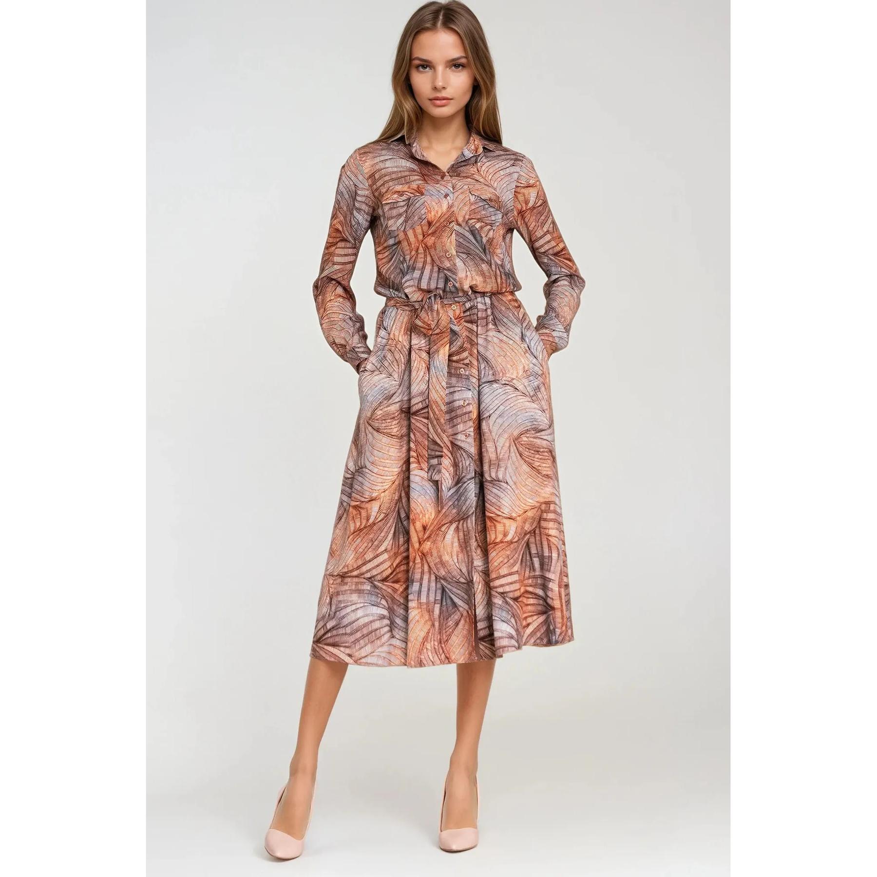 5908292750670 - Midi-Hemdkleid aus Viskose für Damen Nife