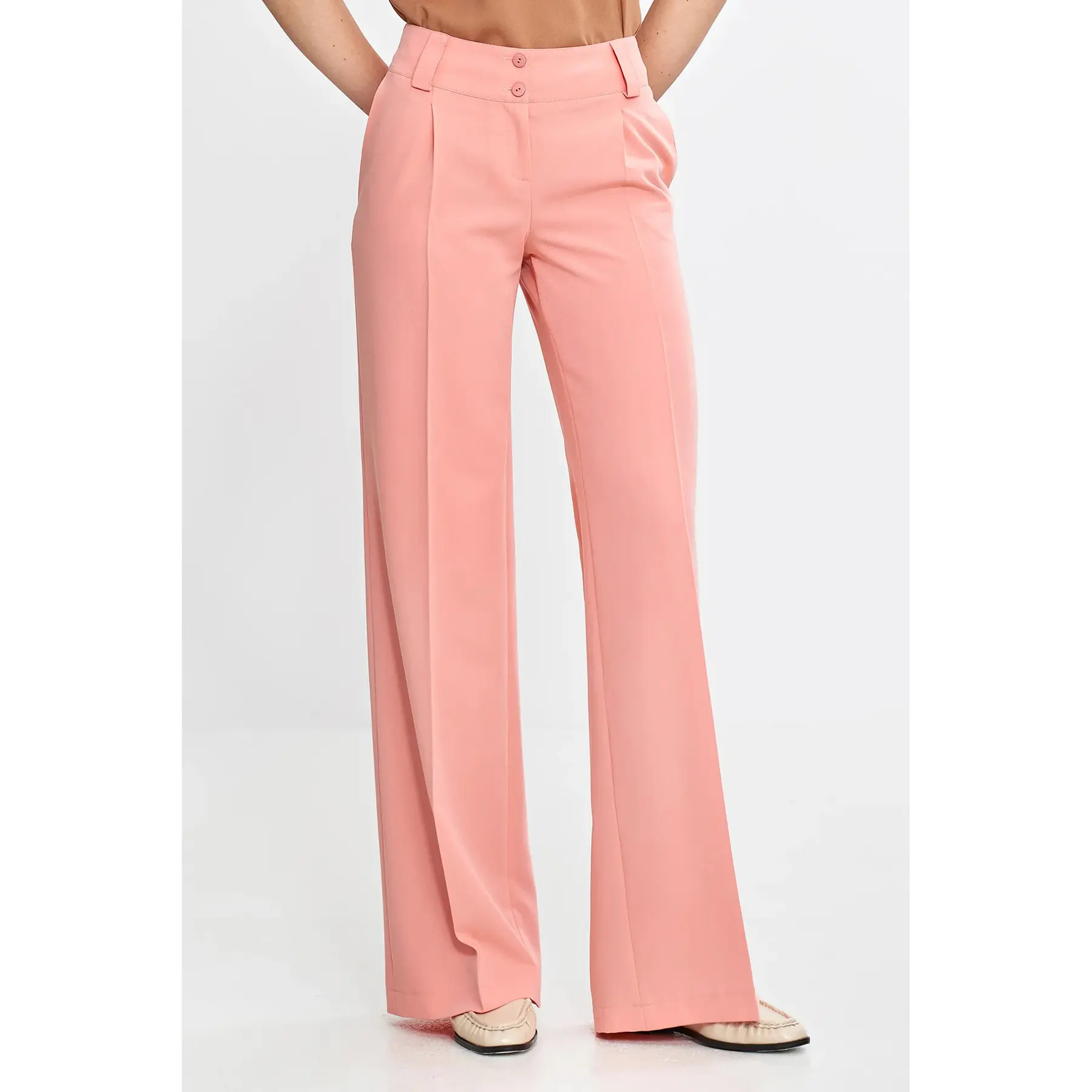 5908292745911 - Damenhose mit Falten Wide Leg