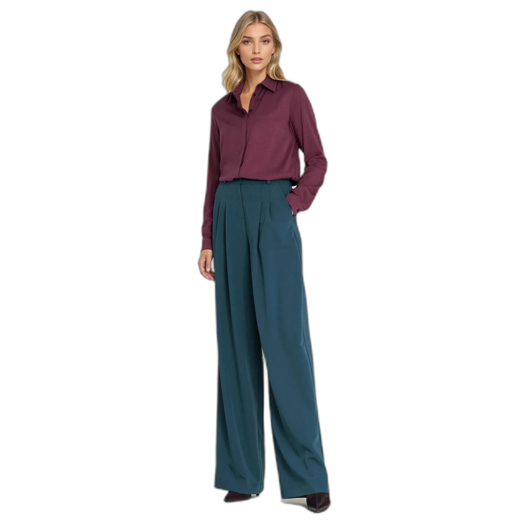 5908292749100 - Bundfaltenhose Damen Wide Leg