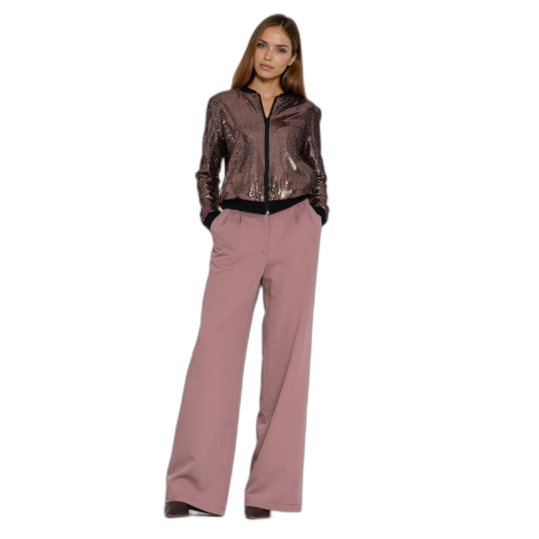 Pantaloni a pieghe da donna