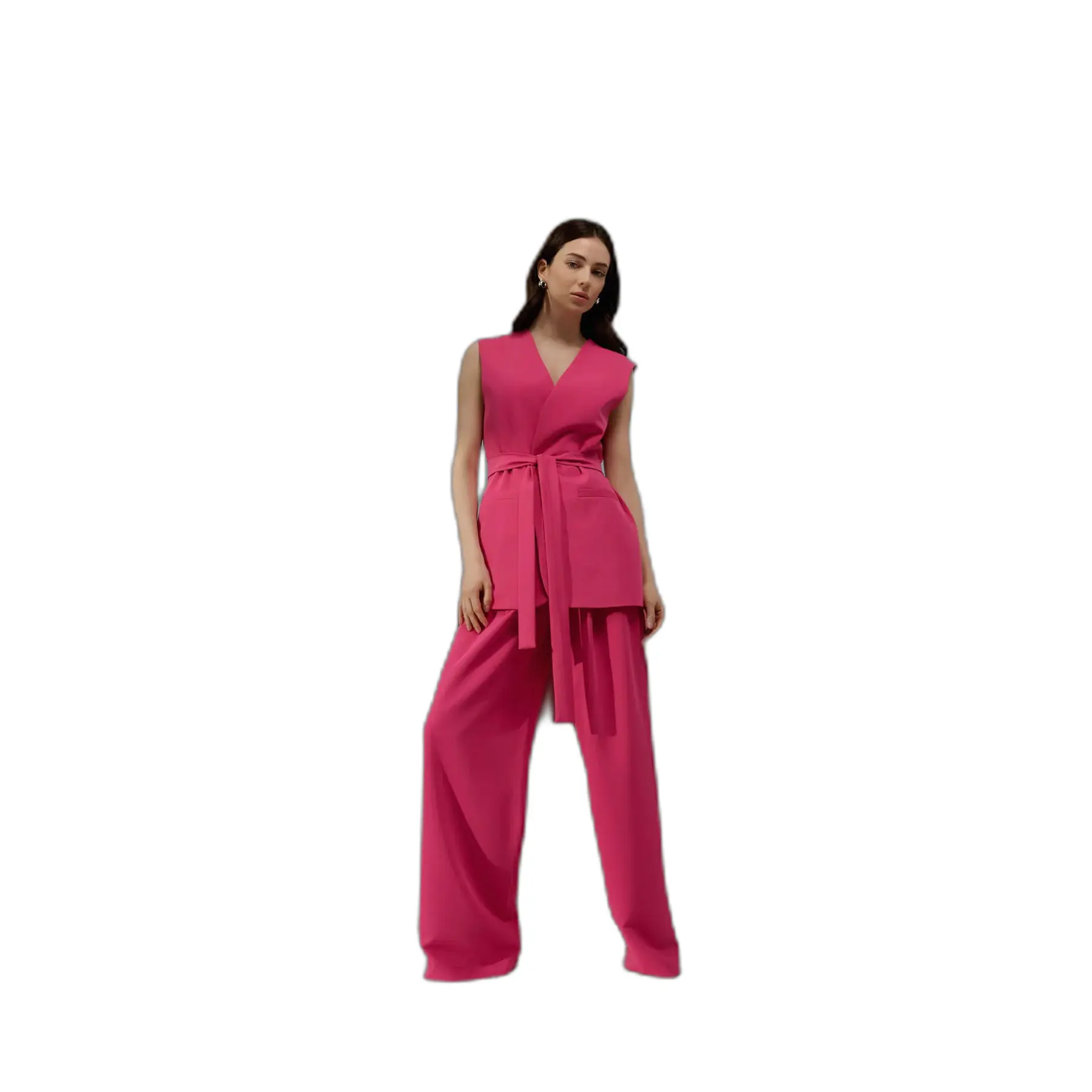 Wide Leg Trousers with Pleats Women Nife