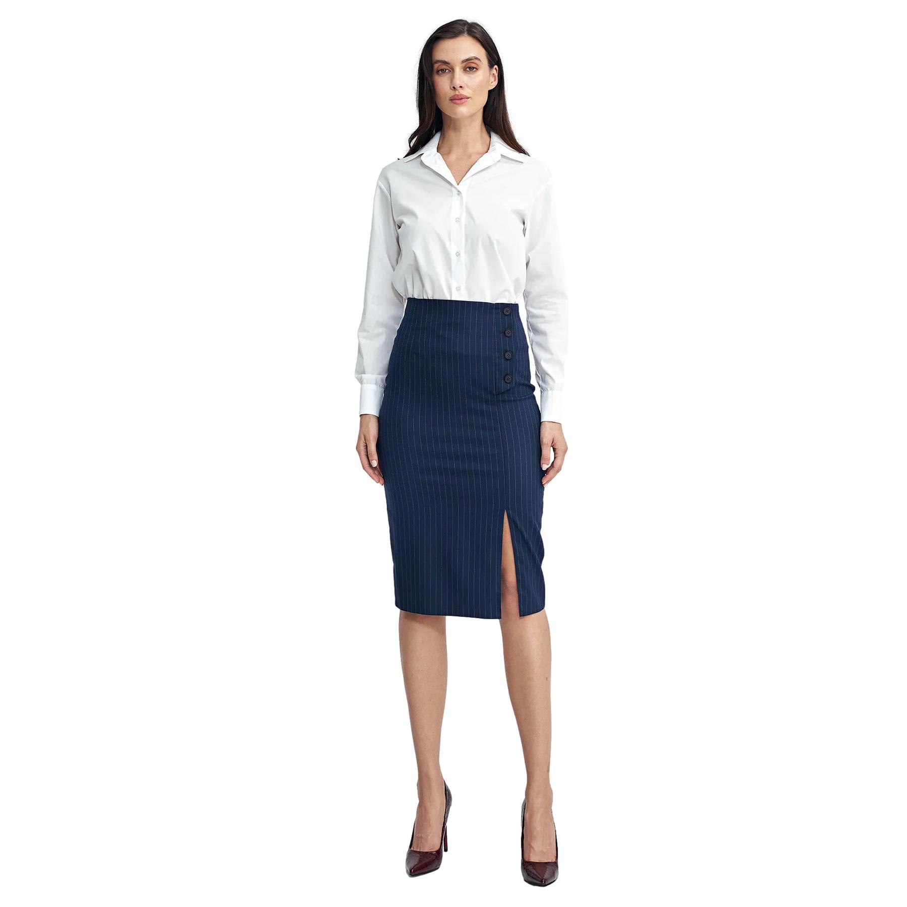 5908292741784 - Streifen Bleistiftrock für Damen Nife