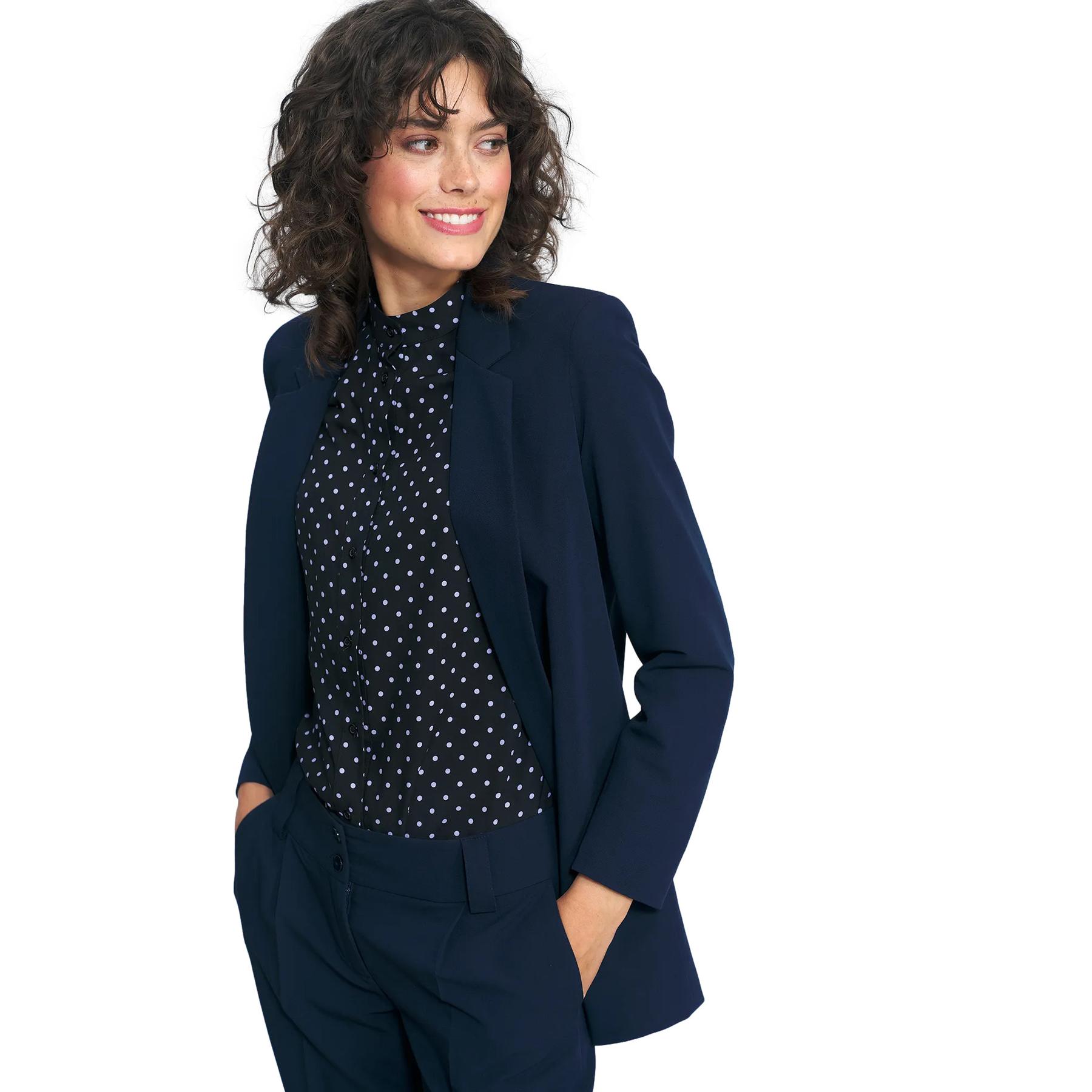 Blazer classico senza bottoni donna