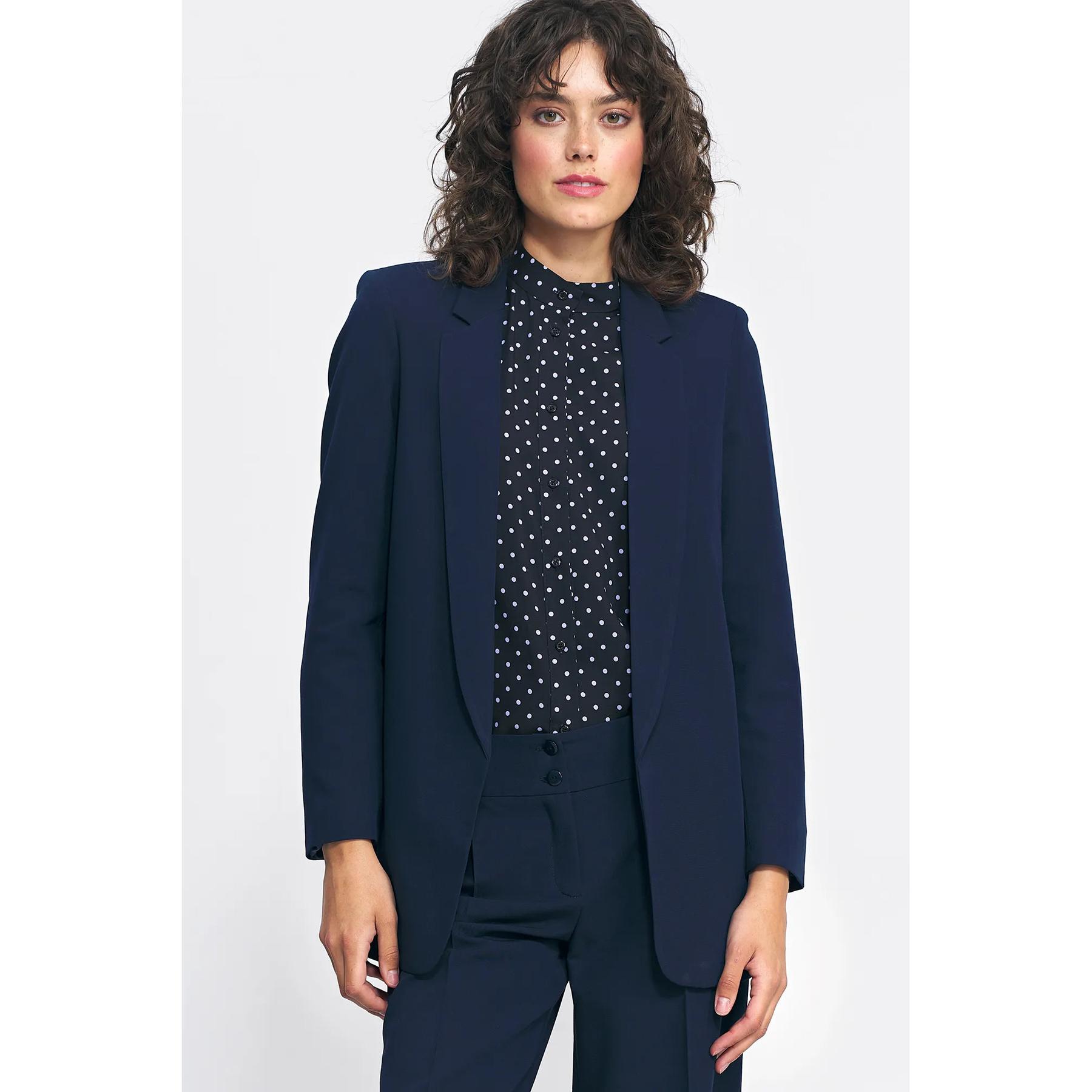 Blazer classico senza bottoni donna