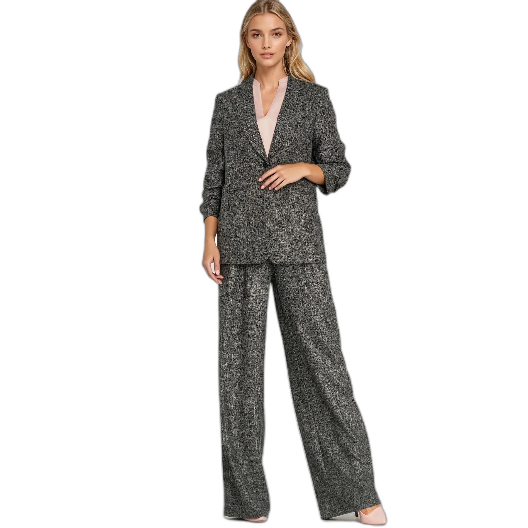 5908292749438 - Frau Blazer mit Falten an den Ärmeln Nife