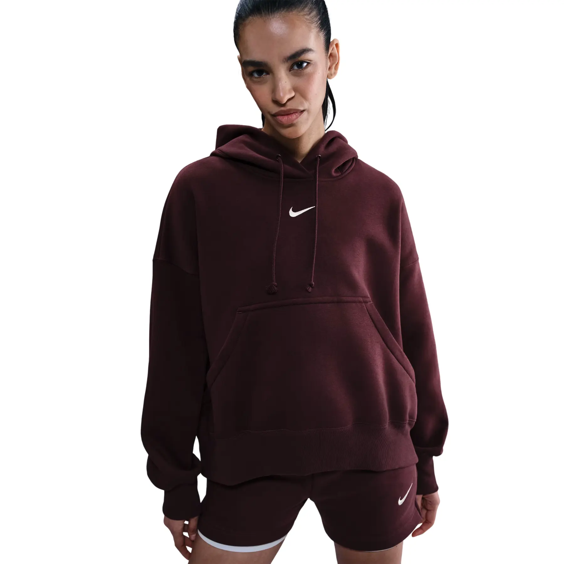 Nike Women's Rouge Hooded Sweatshirt Phoenix Fleece