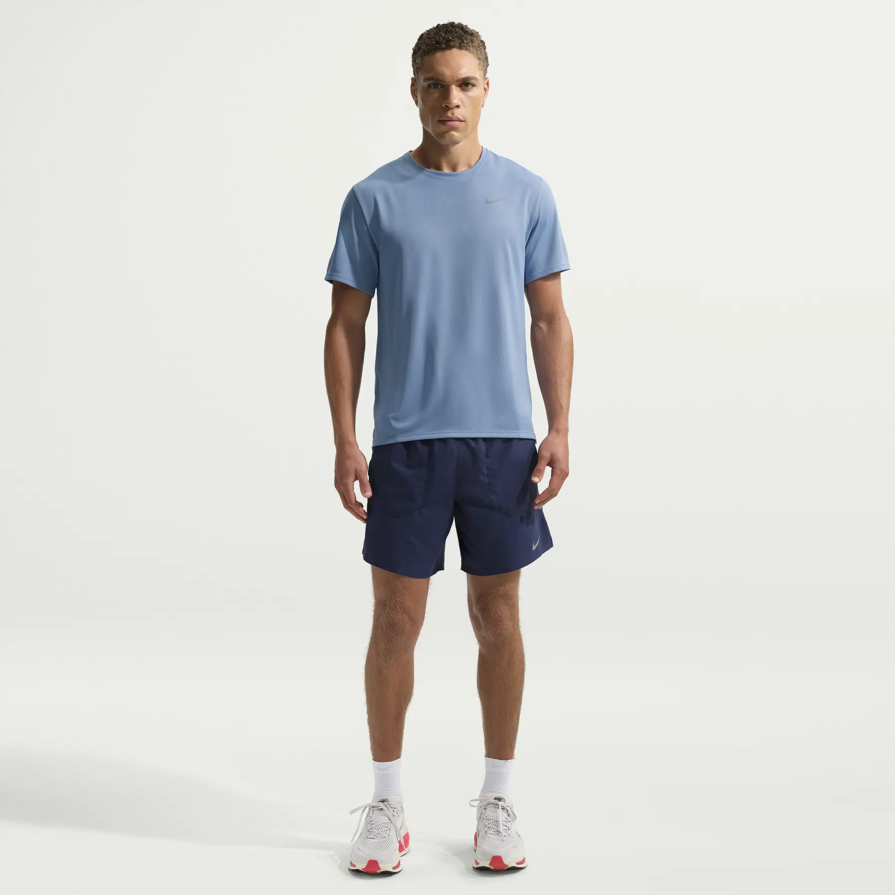 Nike Bleu Maglia Miler