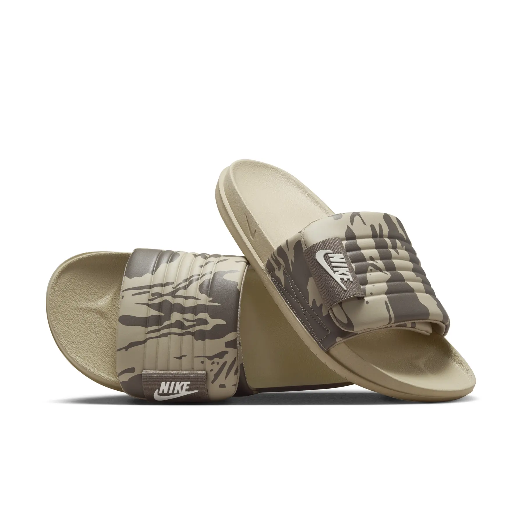 Nike Olive Green and Brown Sandal Slides Nike Calm  main image 3