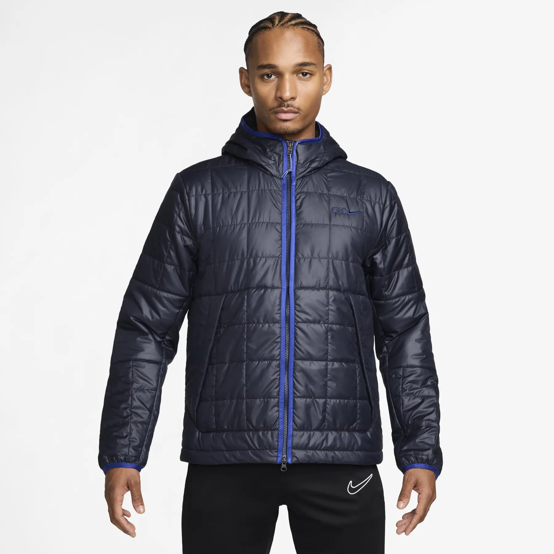 Chelsea Kapuzenjacke - Bleu - male - Size: XS