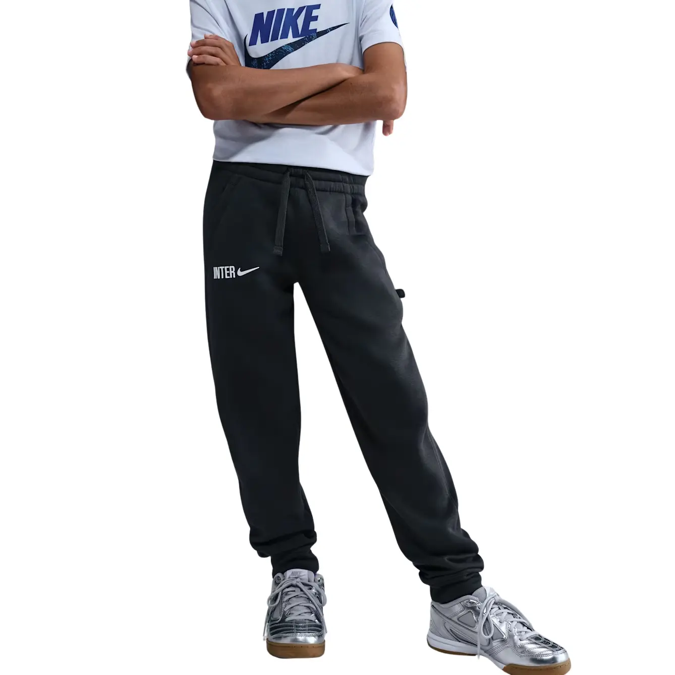 Inter-Milan Kinder Sweatpants 2025/26 - Gris - unisex - Size: 12/13 ans